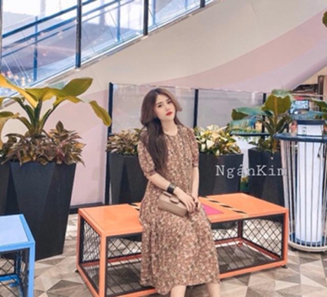 Váy suông hoa nhí đuôi cá