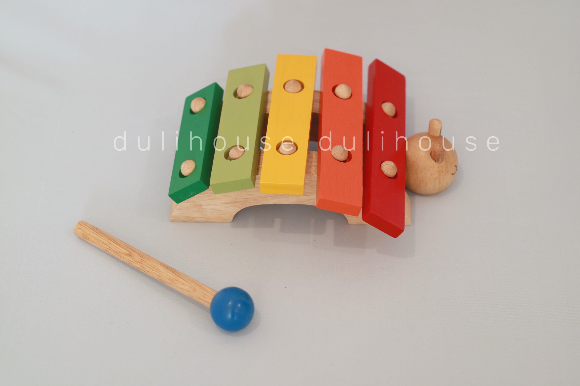 Đồ chơi gỗ Khơi dậy năng khiếu Âm nhạc cho các Bé từ khi còn nhỏ - Đàn 5 thanh sắc màu đầu Rùa ngộ nghĩnh - Gỗ tự nhiên an toàn