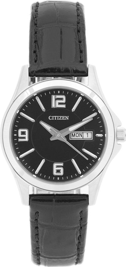 Đồng Hồ Nữ Citizen Dây Da EQ0591-13E - Mặt Đen