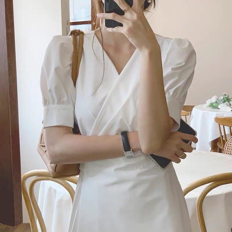 Váy dáng dài, tà váy cách điệu 2 lớp độc lạ, FREESIZE, eo dây rút thoải mái điều chỉnh