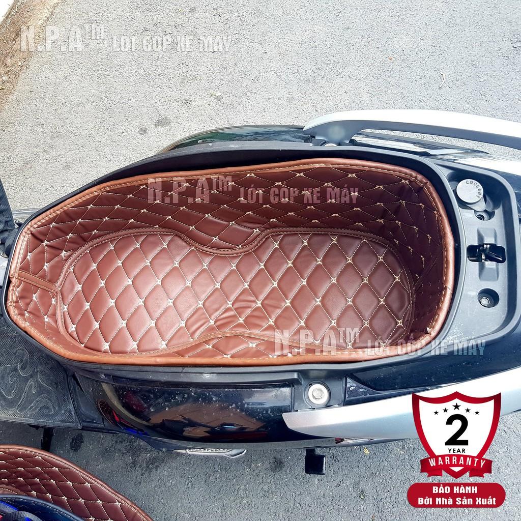 Lót Cốp Xe Máy cho Honda Lead 2013-2020 (Nâu), Chống Sốc - Cách Nhiệt, Có TÚI để giấy tờ.
