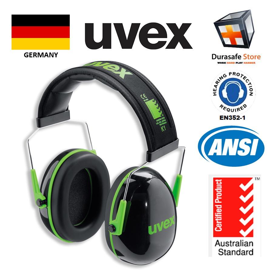Bịt tai chống ồn thời trang cá tính UVEX 2600001 K1 Earmuff 28dB (chống ồn đi máy bay, tàu xe, động cơ máy móc)