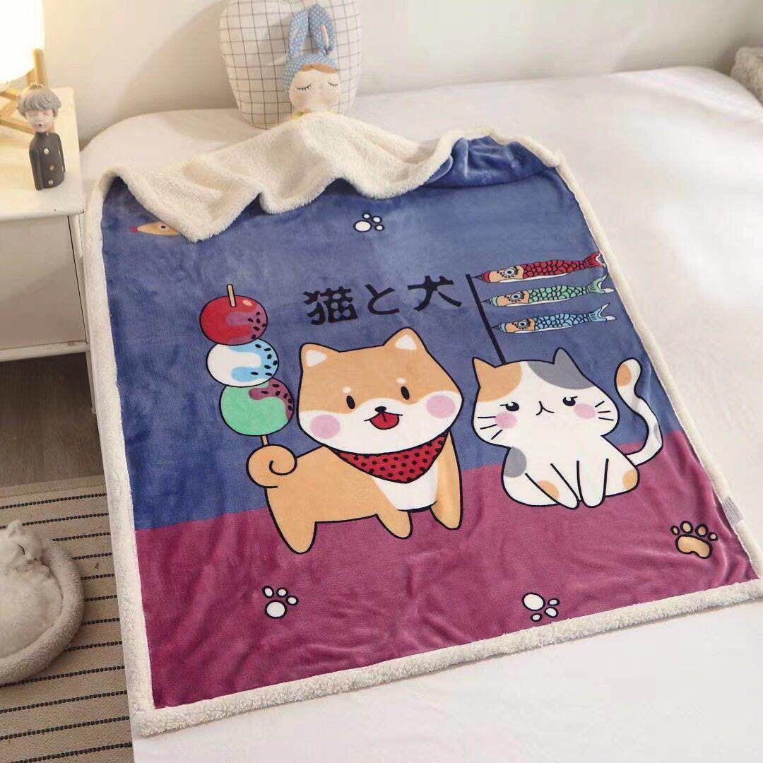 Chăn lông cừu 2 lớp trẻ em TMLC031