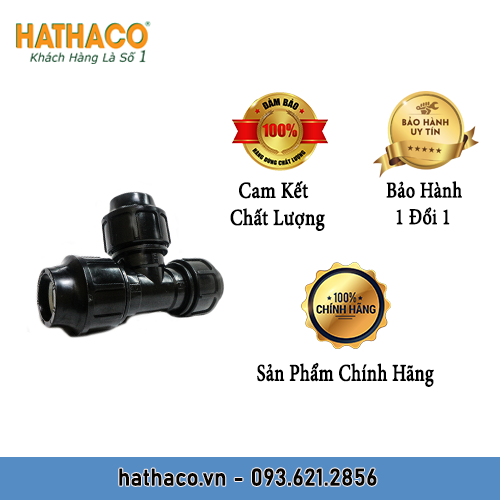 Combo 2 Tê Đều 40 HATHACO Dùng Chia Nhánh Ống HDPE