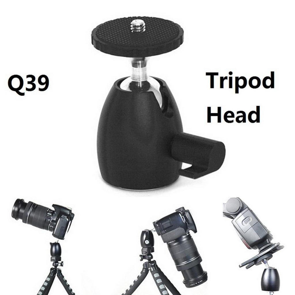360 Swivel Mini Ball Head Bracket Holder for 1/4inch Screw Mount Tripod