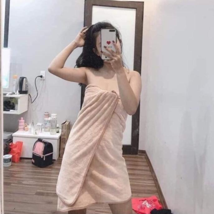 Khăn tắm lông cừu 70x140cm, Khăn tắm Hàn Quốc thấm hút nhanh khô FSHOPP5 s12