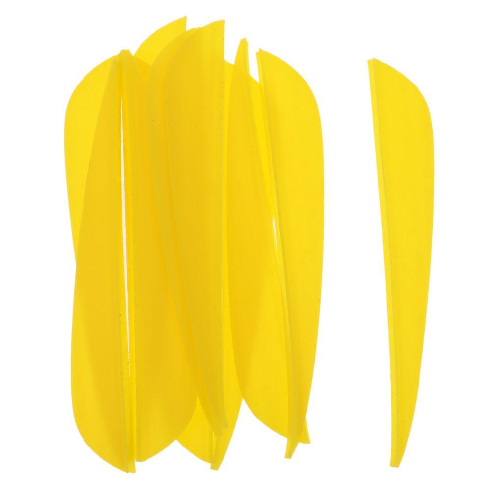 12 or 36Pcs 4 inch Archery Arrow Feather Plastic Vanes Fletching Fletches