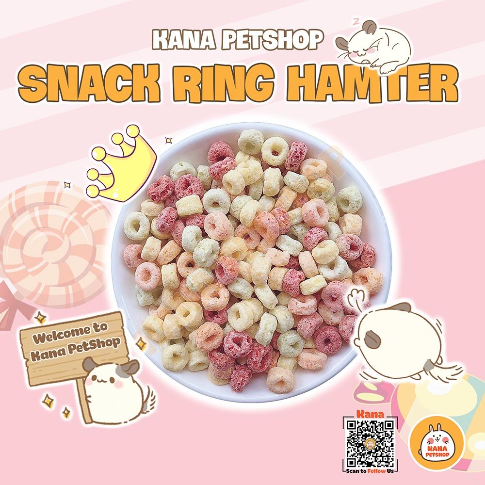 Snack Ring Hamter Thức Ăn Hamster Bánh Mài Răng Sữa Đồ Ăn Dinh Dưỡng Cho Hamter, Sóc Bay Úc , Sóc , Nhím ....