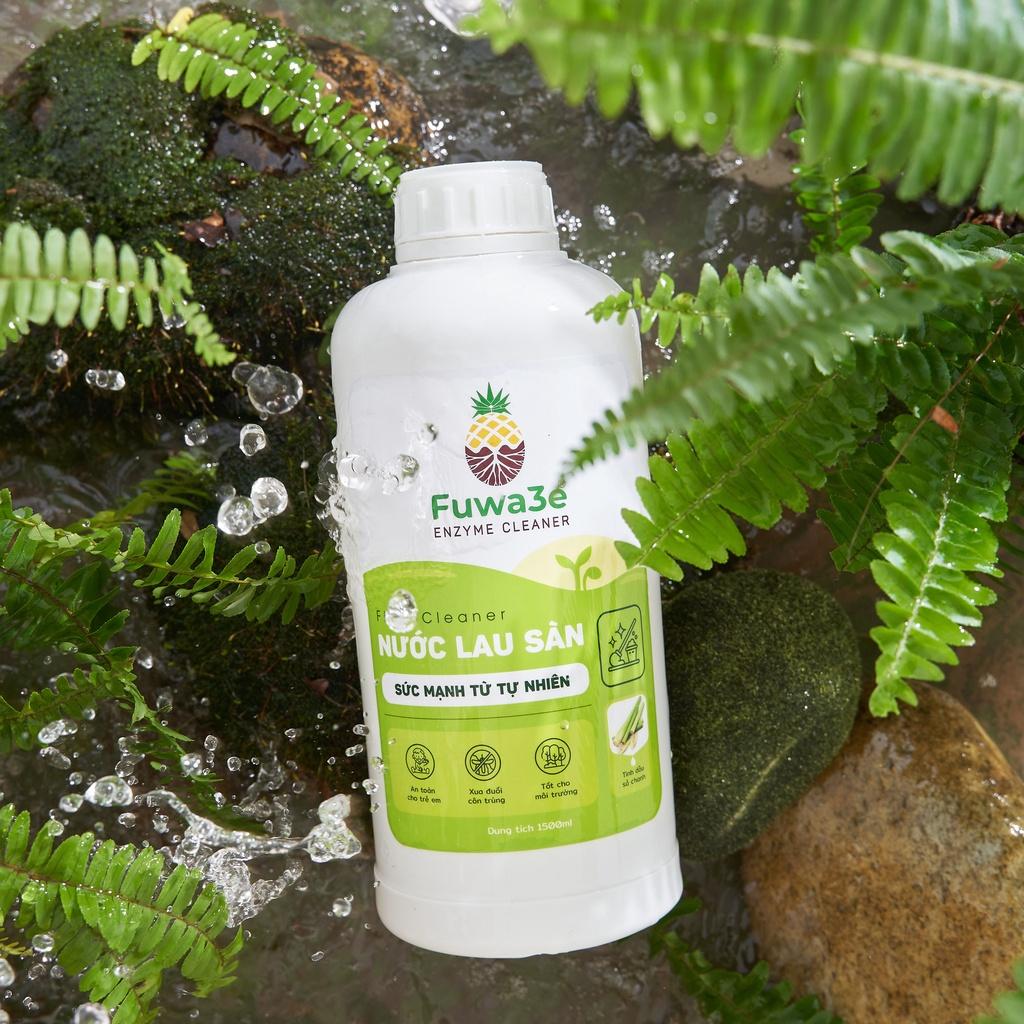 Nước lau sàn Fuwa3e hữu cơ organic sả chanh khử mùi đuổi muỗi kiến diệt nấm mốc 1.5L