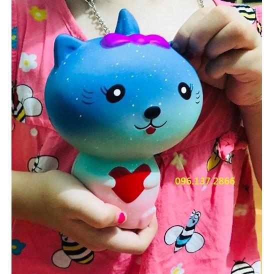 ( meoxanh ) SQUISHY MÈO XANH KHỔNG LỒ đáng yêu hết cỡ ( nguyenhuyen9916 )