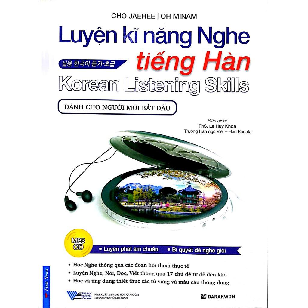 Combo Luyện Kĩ Năng Nghe Tiếng Hàn + CD - Bản Quyền
