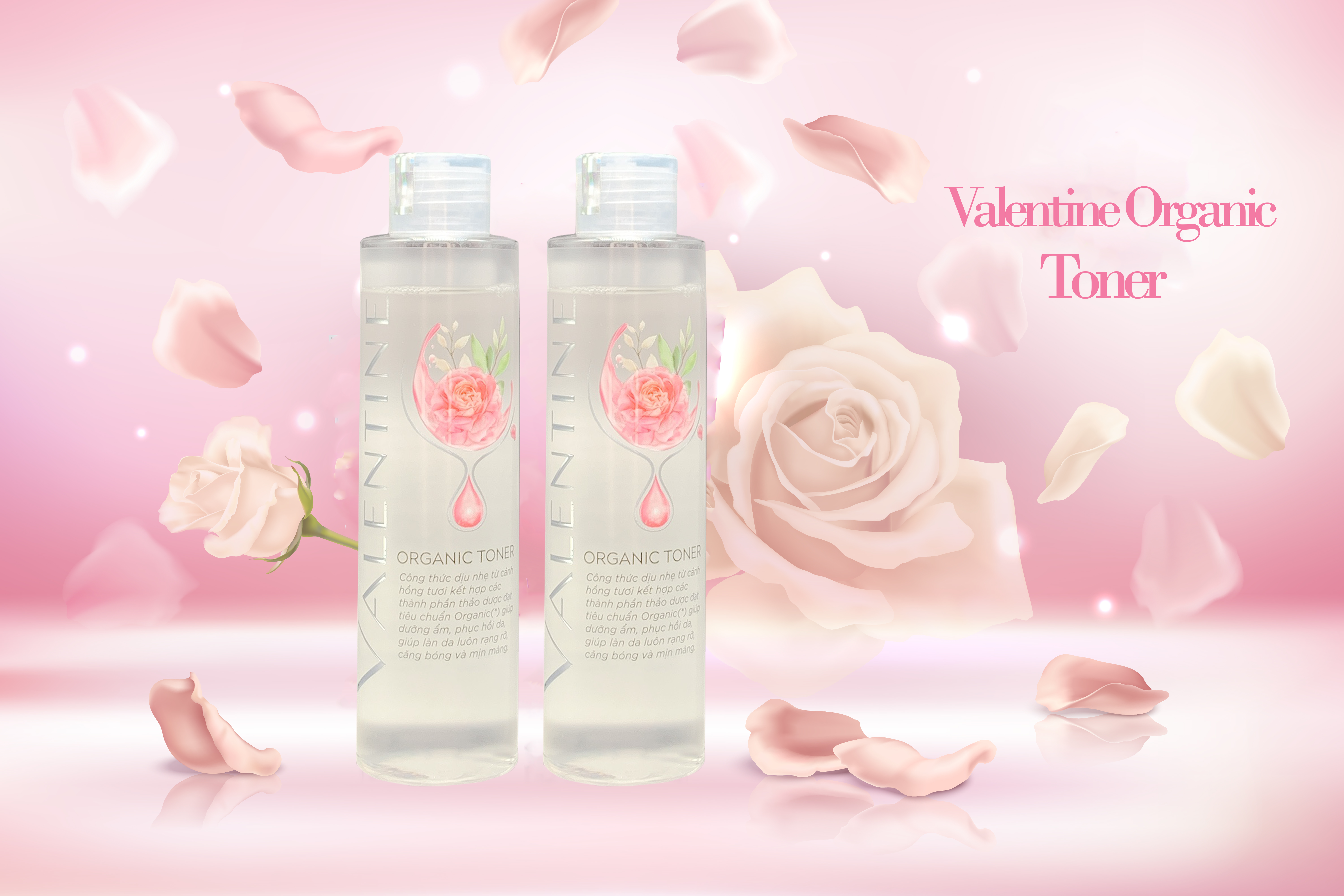 Nước hoa hồng ( Valentine Organic Toner ) - Sao Thái Dương