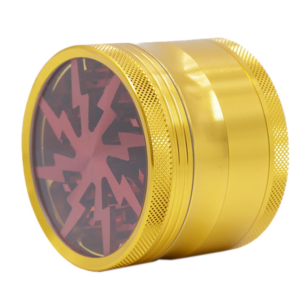 Aluminum Alloy Spice Herb Weed Grinder Mill Crusher 63mm