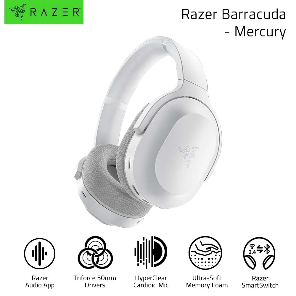 Tai nghe Razer Barracuda-Wireless Multi-platform Gaming and Mobile Headset_Mới, hàng chính hãng