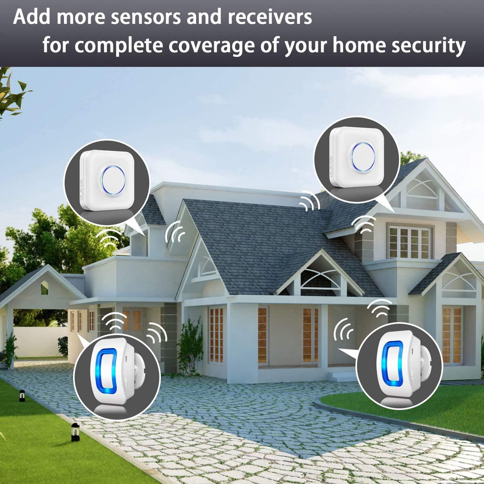 Cảm biến báo động đường lái xe không dây Báo động cảm biến chuyển động cho gia đình, sân, nhà để xe