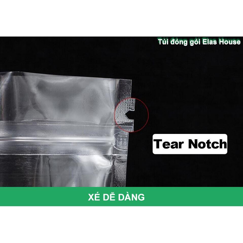 Túi zip bạc đáy đứng mặt bạc mặt trong, 1kg túi zip 1 mặt bạc đáy đứng đựng thực phẩm cao cấp