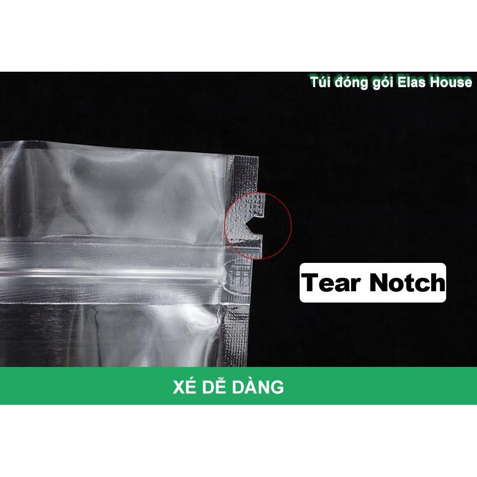 Túi zip bạc đáy đứng mặt bạc mặt trong, 1kg túi zip 1 mặt bạc đáy đứng đựng thực phẩm cao cấp