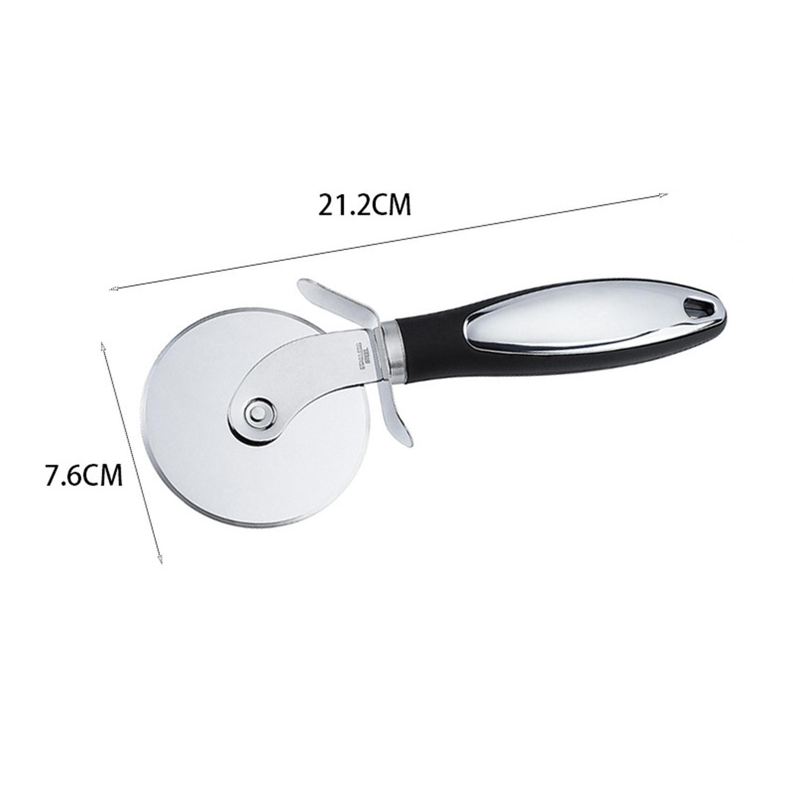 2Pcs Pizza Slicer and Spatula for Large and Small Pizza Serrated Pizza Wheel