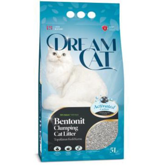 Cát vệ sinh cho mèo DREAMCAT - Dòng Activated Carbon (Hạt than hoạt tính tự nhiên) 5L