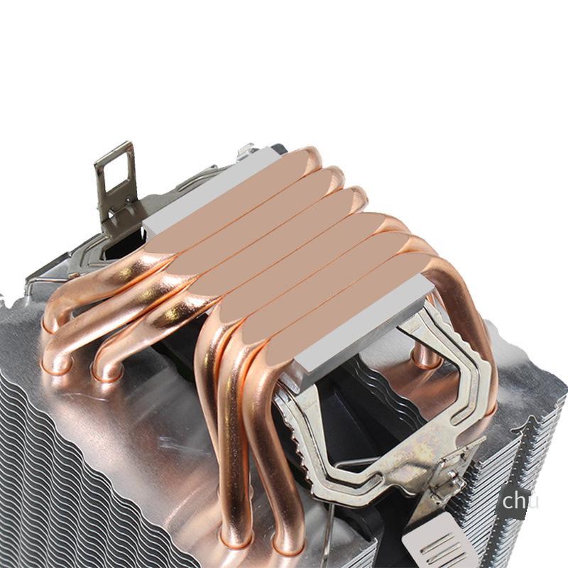 Giá thấp nhất gió tháng 6 6 ống đồng tản nhiệt cpu 1700 máy tính để bàn PWM quạt im lặng làm mát bằng không khí AMD2011 Amazon