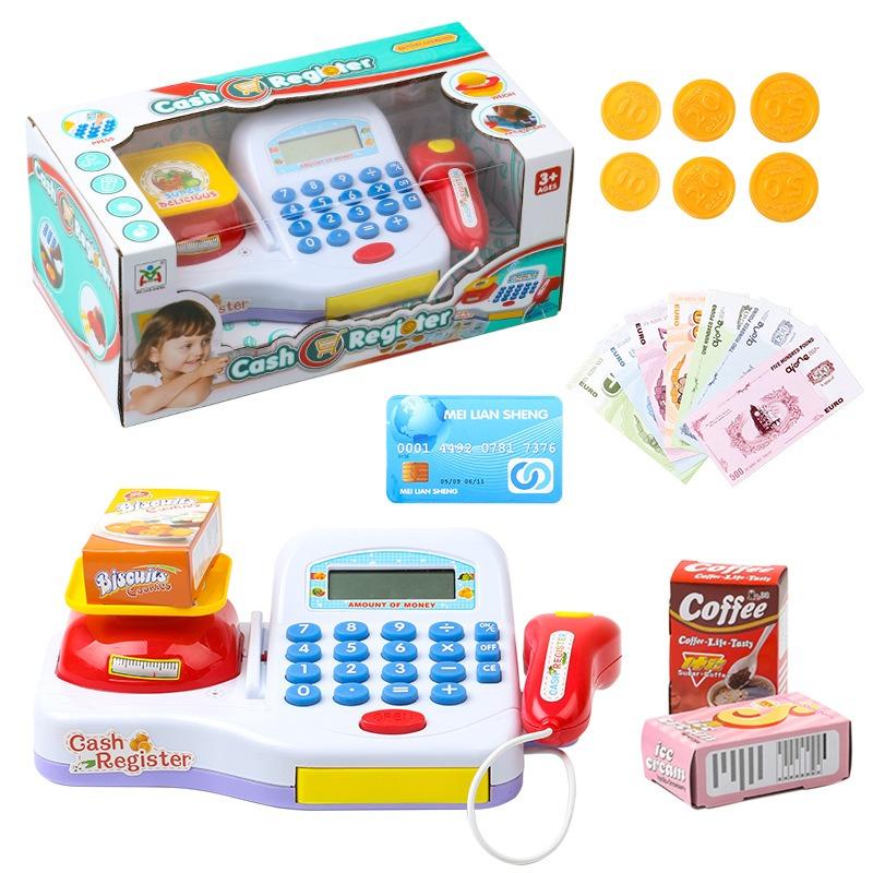 Máy tính tiền đồ chơi có đèn nhạc giúp bé thông minh hơn