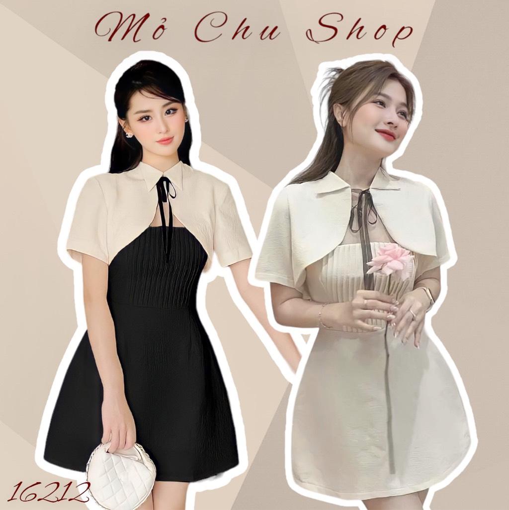 Đầm xòe 2 dây kèm áo khoác lửng cina dress