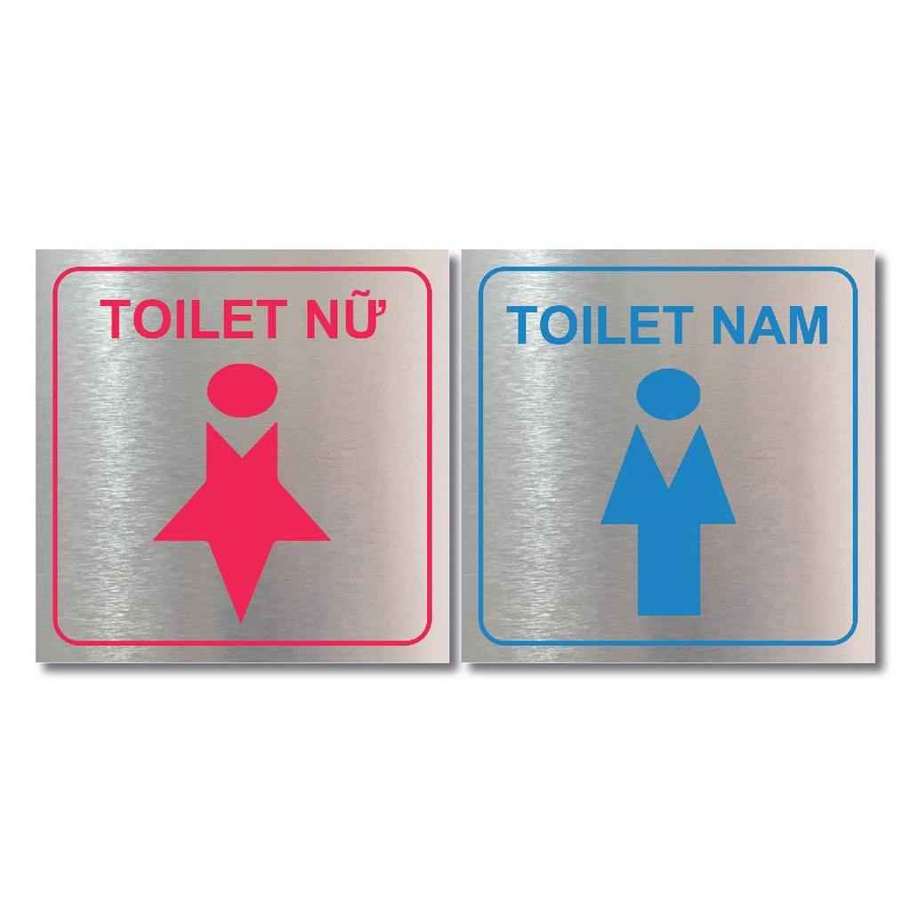 Toilet-WC- Bảng chỉ dẫn - bảng hướng dẫn nhà vệ sinh, Toilet Nam nữ cho nhà hàng, khách sạn, quán ăn, quán nhậu BH-24T