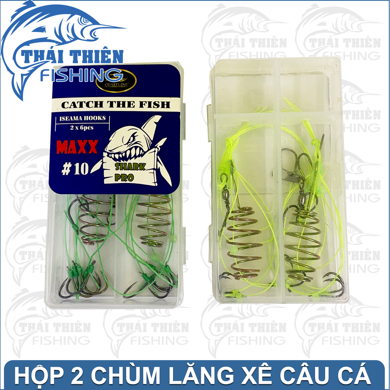 Hộp 2 Bộ Lưỡi Câu Lăng Xê Câu Cá Maxx Tóm Sẵn