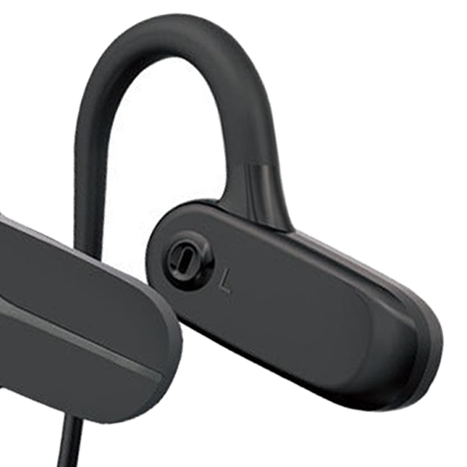 BLE5.3 Conduction Headphones Wireless Earbuds Sport Headset for Cycling black