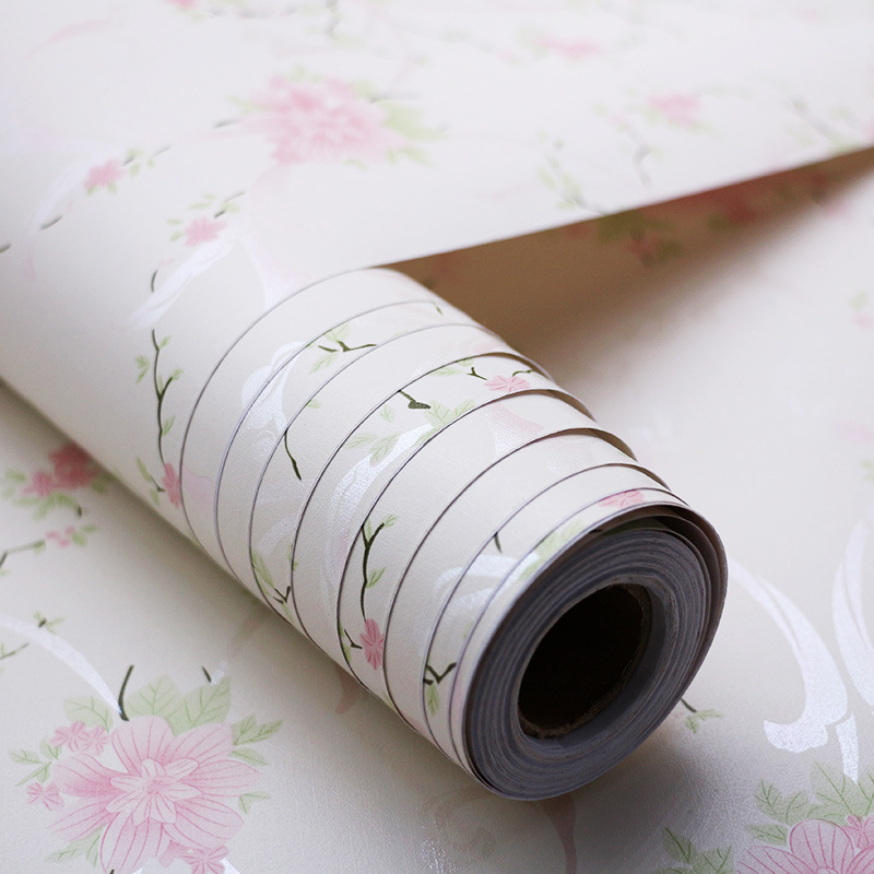 GIẤY DÁN TƯỜNG KHỔ 45CM X10M HAI ĐÓA HỒNG