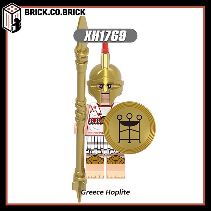 Mô hình Nhân vật Lính Trung Cổ Đền La Mã Cung Hiệp Sĩ Bàn Tròn Đấu Sĩ Đồ Chơi Lắp Ráp Minifig X0320
