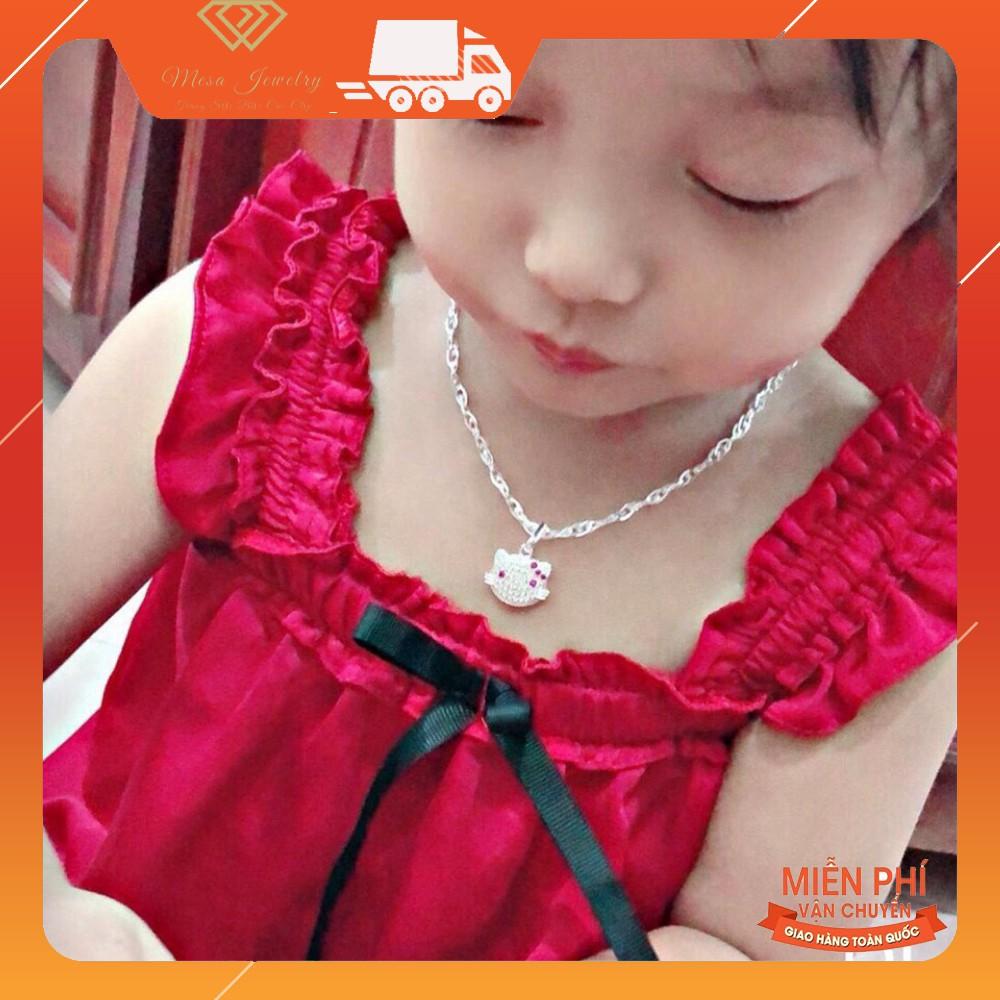 DÂY CHUYỀN KITTY RỜI MẶT - DÂY XOẮN KÉP BẠC TA