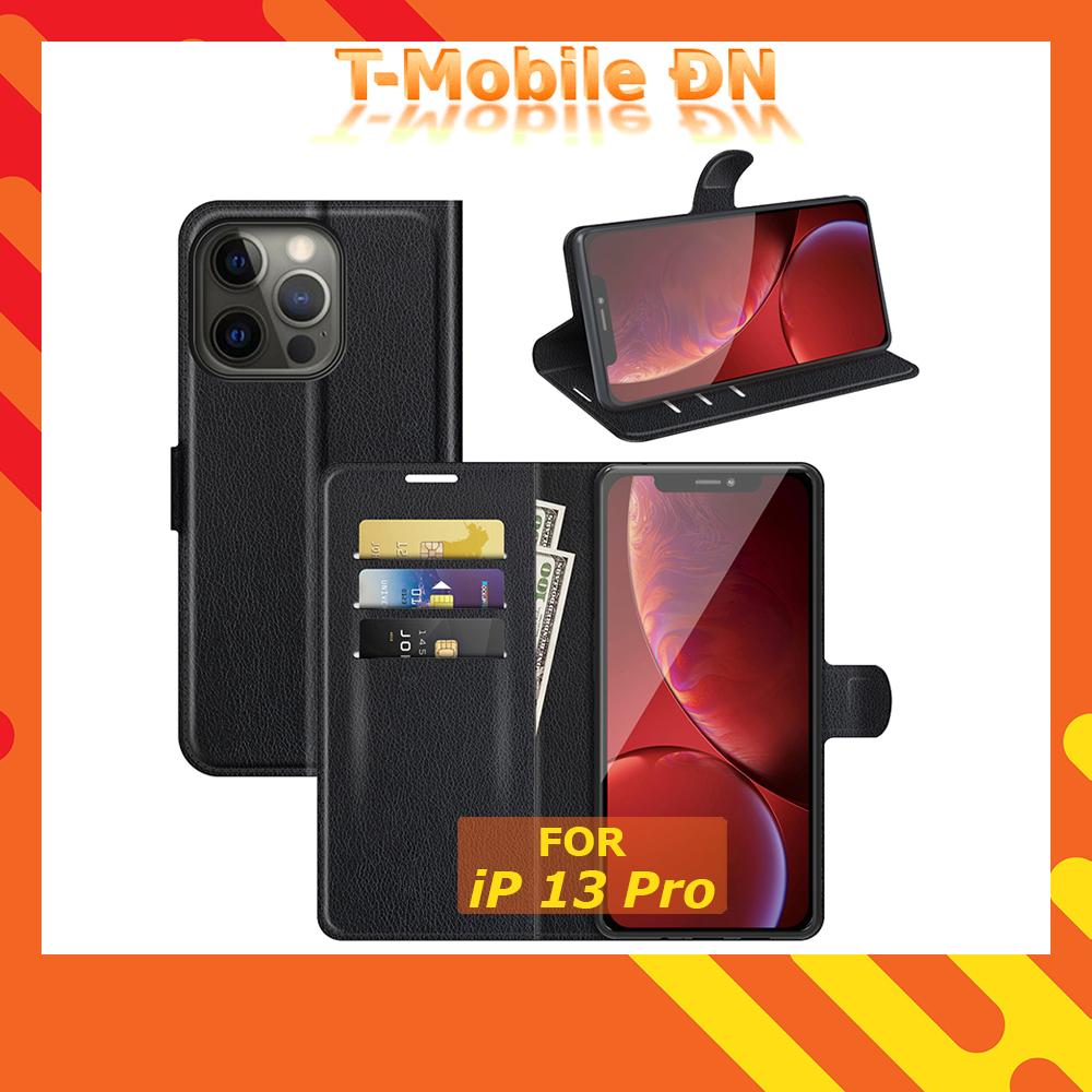 Bao da cho iPhone 13/13Pro/13Promax, Ốp lưng 2 mặt có nắp gập và chống xem phim cho iPhone 13 Pro Max