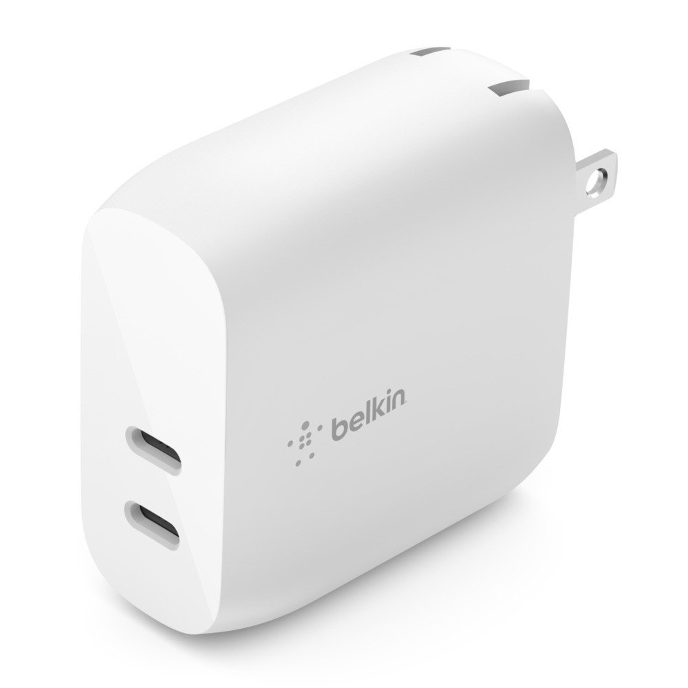 Adapter sạc nhanh BOOST↑CHARGE Belkin 40W - 2 cổng USB-C PD 20W - Hàng chính hãng