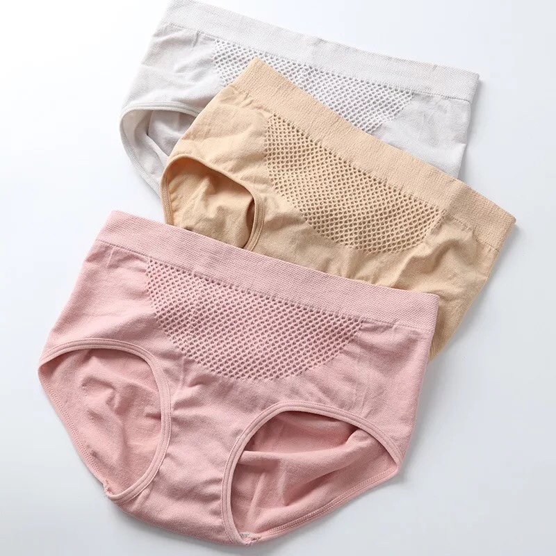 Set 4 Quần Lót Nữ Kháng Khuẩn Nâng Mông Túi Zip QL01