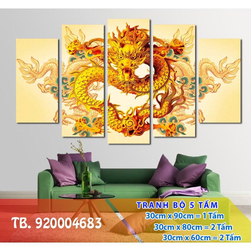 Tranh treo tường rồng 10/gỗ MDF Hàn Quốc