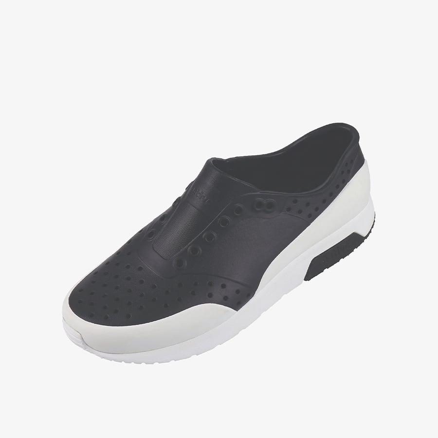 Giày Lười Unisex Native Lennox Block - Jiffy Black/ Shell White/ Shell Jiffy - 36