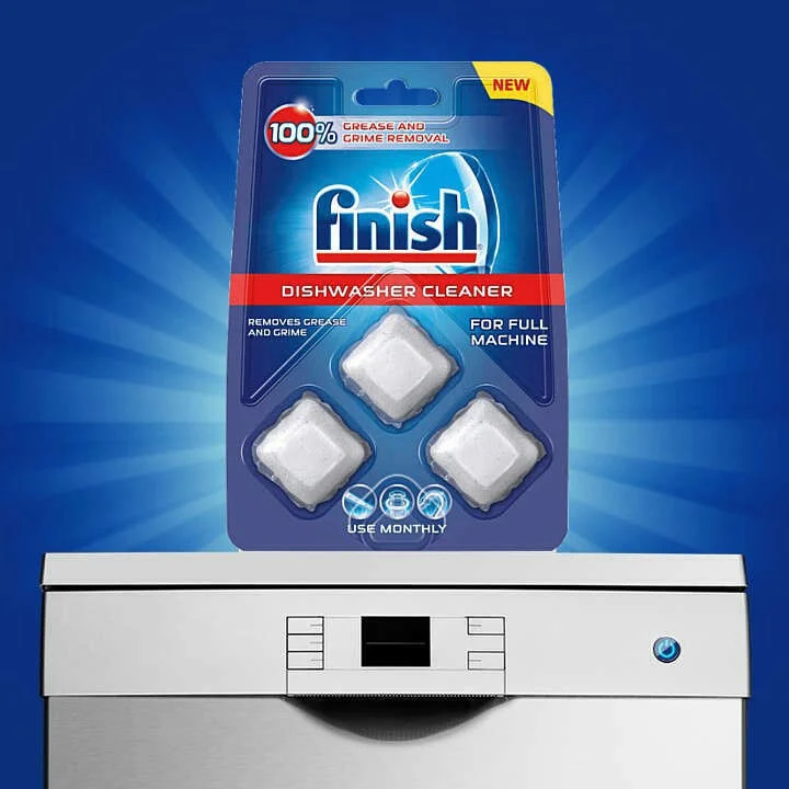 Viên vệ sinh máy rửa bát Finish - vỉ 3 viên