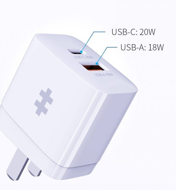 Sạc 2 Cổng HyperJuice 20W Charger Small Size -HJ205  -Hàng Chính Hãng