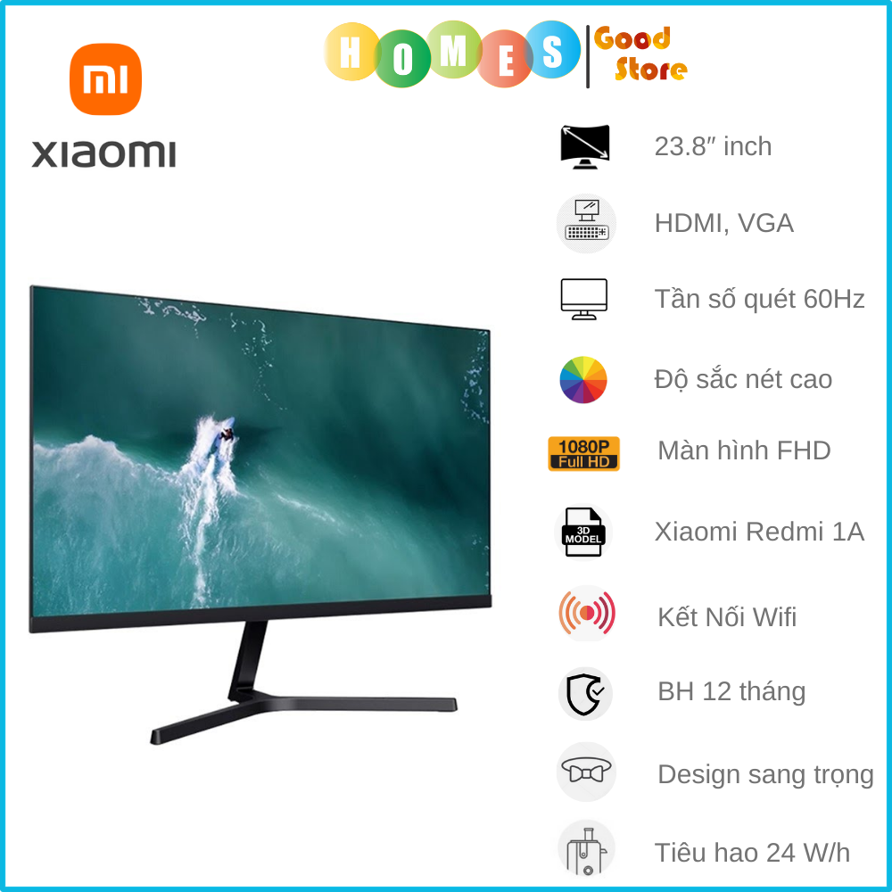 Màn Hình Máy Tính Xiaomi Redmi 1A 23.8 Inch Full HD Chơi Game Học Tập Thoải Mái - Hàng Nhập Khẩu