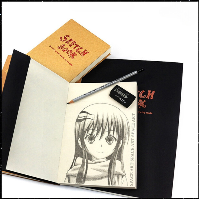 Sổ 80 tờ giấy vẽ Chì, vẽ phác thảo Potentate Sketchbook 100gsm