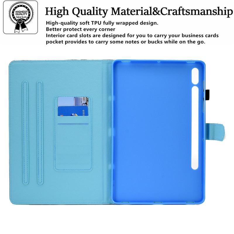 Bao da máy tính bảng chủ đề hoạt hình cho Samsung Galaxy Tab S7 2020 SM-T870 T875 T876 11 inch