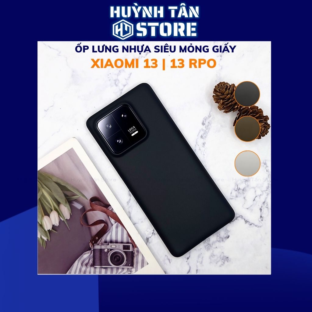 Ốp lưng xiaomi mi 13 mi 13 pro dẻo nhựa siêu mỏng giấy chống bám vân tay bảo vệ camera phụ kiện huỳnh tân store