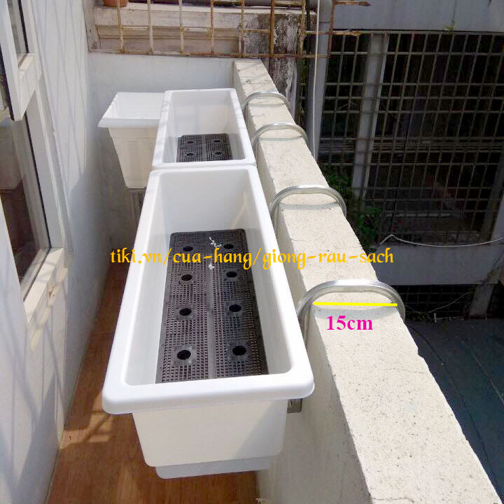 MÓC TREO CHẬU HOA THÔNG MINH CHO THÀNH TƯỜNG Tối Đa 15cm - Giá bán chưa gồm chậu