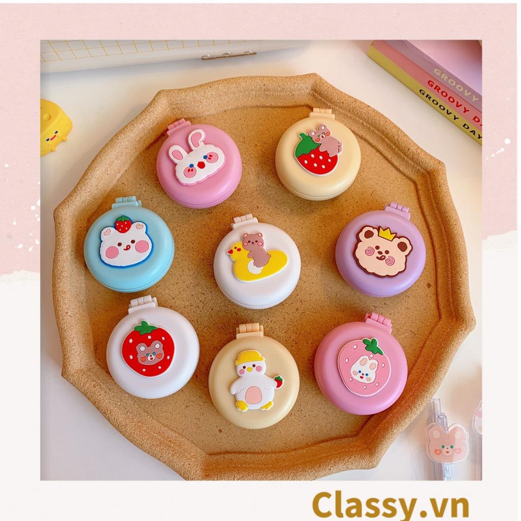 Lược mini Classy Có Thể Gấp Gọn Tích Hợp Gương Họa Tiết Hoạt Hình Đáng Yêu Độc Đáo PK923