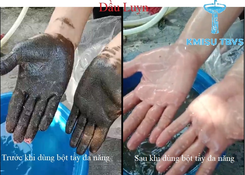 Năng, Tẩy cặn canxi nhà tắm, Tẩy sen vòi, tẩy men sứ, tẩy xoong nồi, rửa sạch dâu nhớt trên tay,.... - Kmisu thiết bị vệ sinh