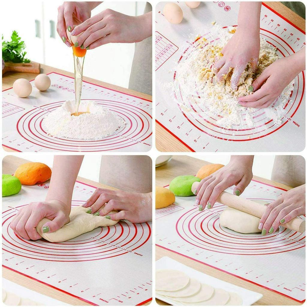 Thảm ANAEAT Bằng Silicon Nhào Bột Làm Bánh Pizza / Bánh Ngọt Cho Nhà Bếp Tiện Dụng