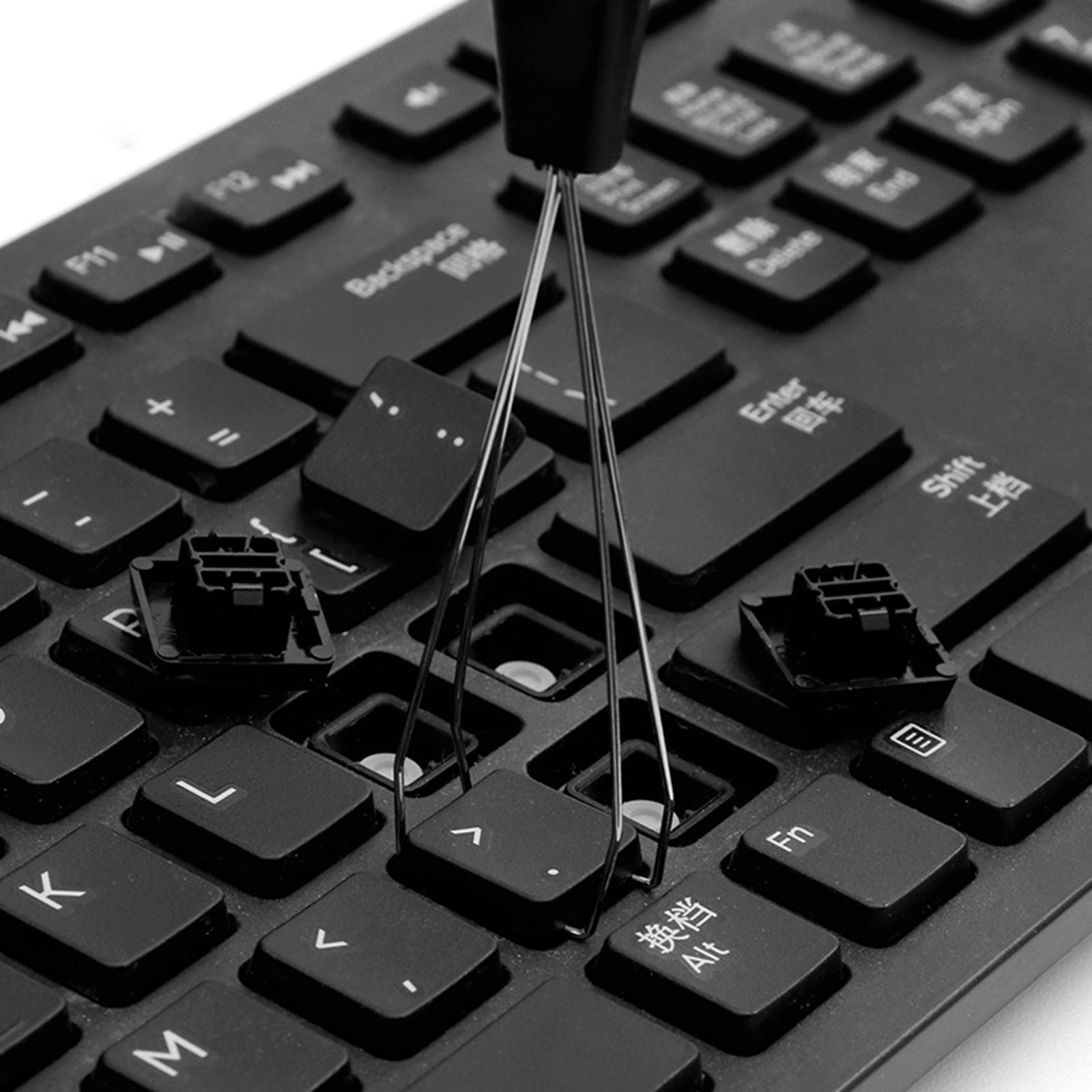 2pcs Keycap Puller Tools Accessories Removal Tool Expert Remover for Removing Fixing Computer