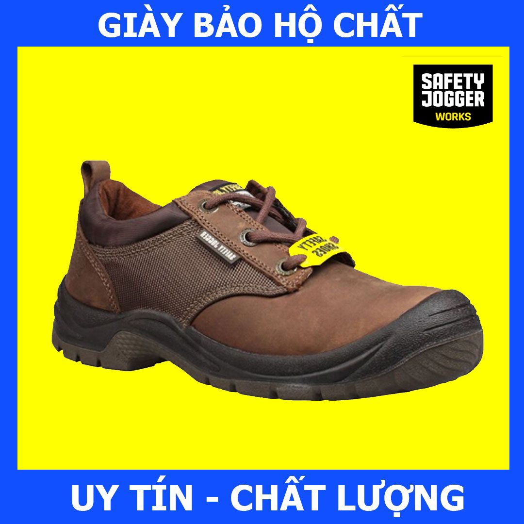 [Hàng Chính Hãng] Giày Bảo Hộ Safety Jogger Sahara Da Chất Lượng Cao, Chống Đâm Xuyên, Chống Va Đập Mạnh, Chống Trơn Trượt