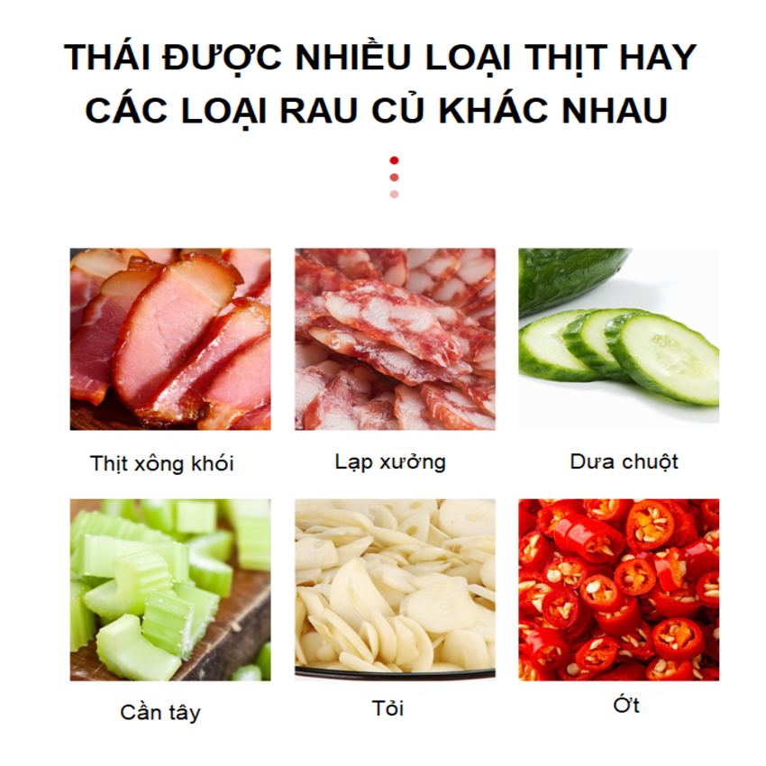 Máy thái thịt và các loại rau củ quả chuyên nghiệp đa năng thương hiệu L-beans A-01 cao cấp - Hàng Chính Hãng